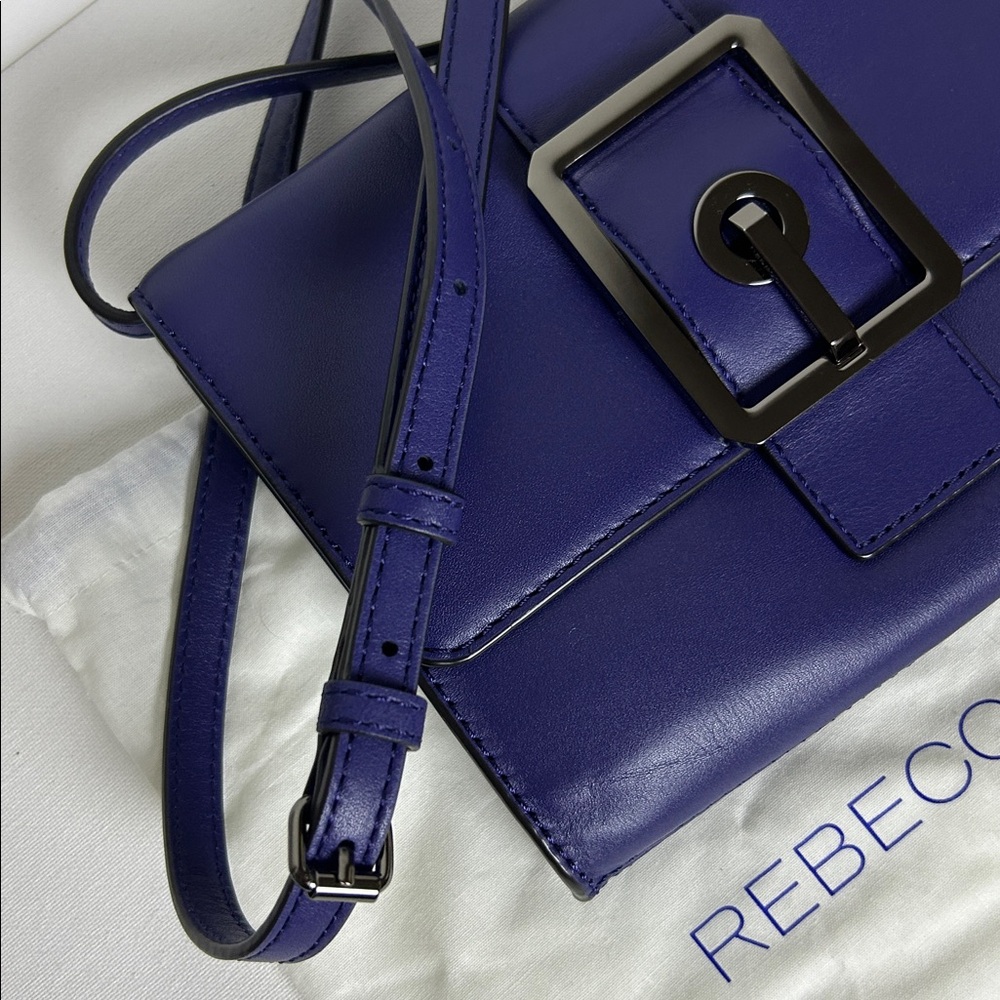 Rebecca Minkoff Navy/Purple Leather Crossbody - Picture 3 of 13